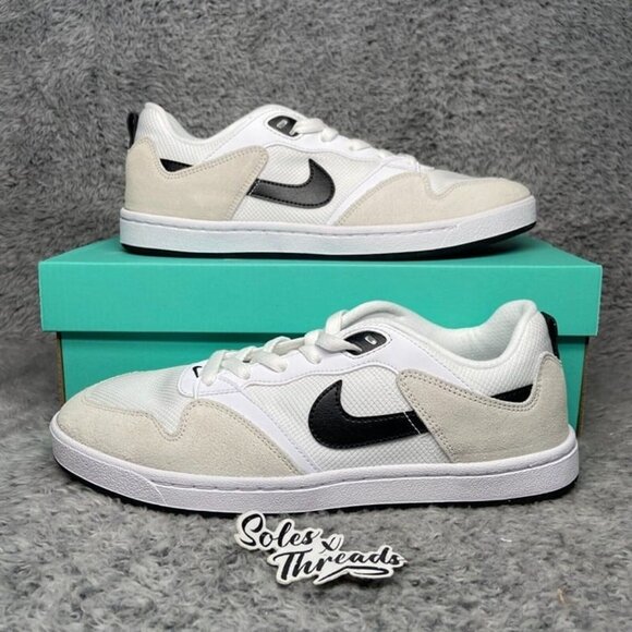 Nike SB Alleyoop Skate Shoes Size 10 Men White Black CJ0882-100 - Picture 1 of 7
